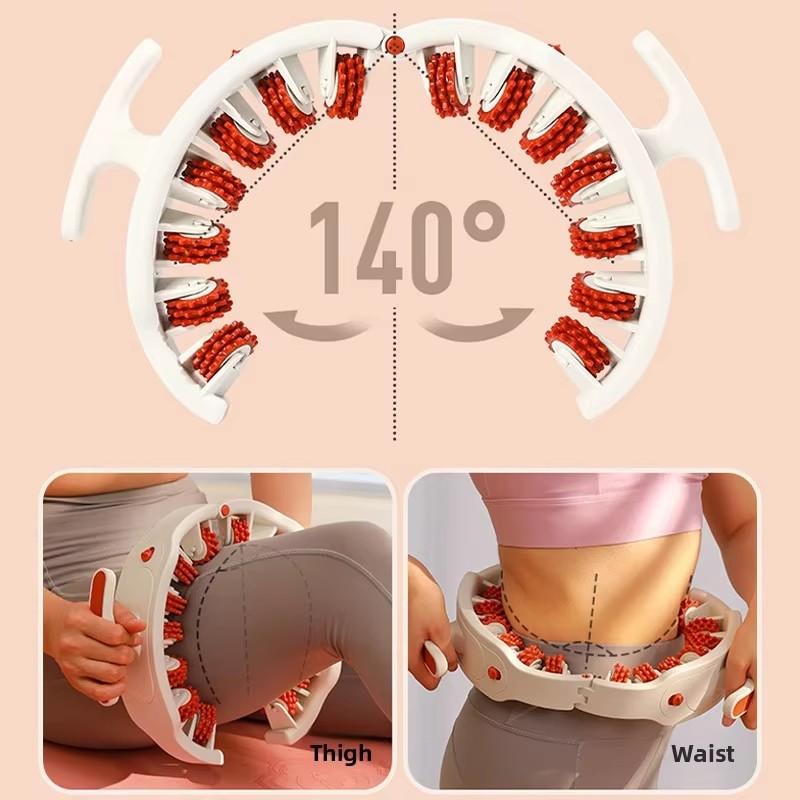 Ring Leg Massager Massage Roller Detachable Handles for Full Body Neck Shoulder Abdominal Muscle Slimming Relaxation