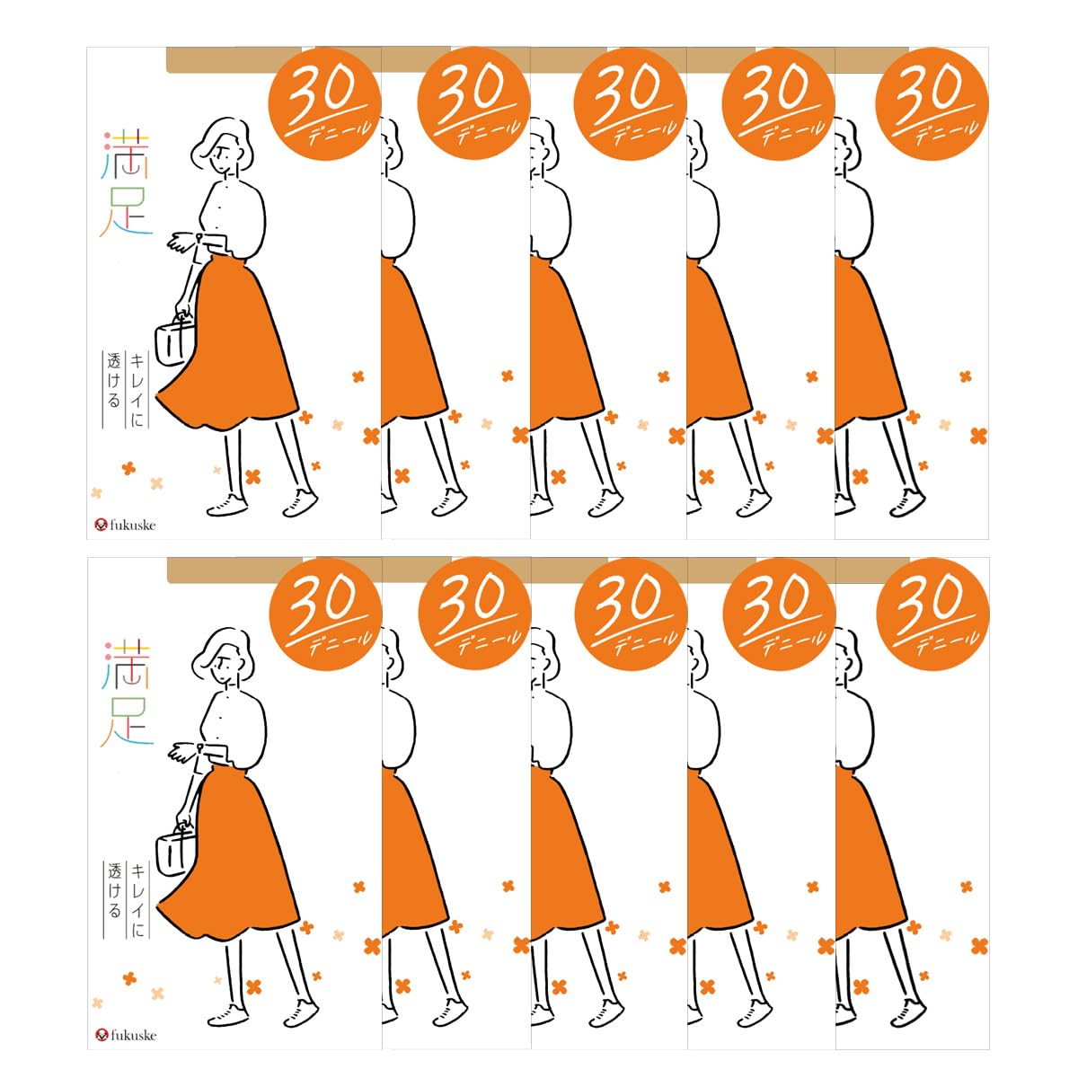 

красиво однотонный прозрачный набор 30 ден по выгодной цене, усиленный, дезодорирующий, кисловато-бежевый [Fukusuke] Удовлетворяющий, прозрачный, колготки, Amazon