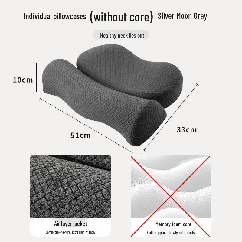 Cross-Border Cervical Pillow: Heated Neck Support, Memory Foam for Comfortable Sleep, Removable & Washable for Side Sleepers