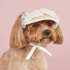 Hat For Dog Woven Small Dog Hats Lace Soft Comfortable Pet Hats Adjustable For Walking Climbing Running Hiking Outdoor