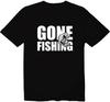 Gone Fishing Shirt Fisherman Gone Lucky Graphic T-Shirt Funny Bass Fishing Tee