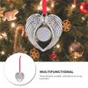 Aug. Angel Wing Shape Blank Hot Transfer Printing Sublimation Ornament Decoration For Christmas Tree Decor Xmas Party