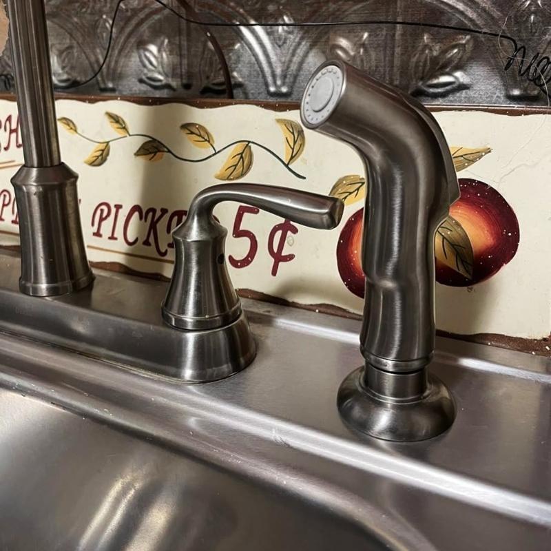 Strong Faucet Sprayer Replacement with Extended Reach Nozzle & Universal Hose Connection for Water Saving