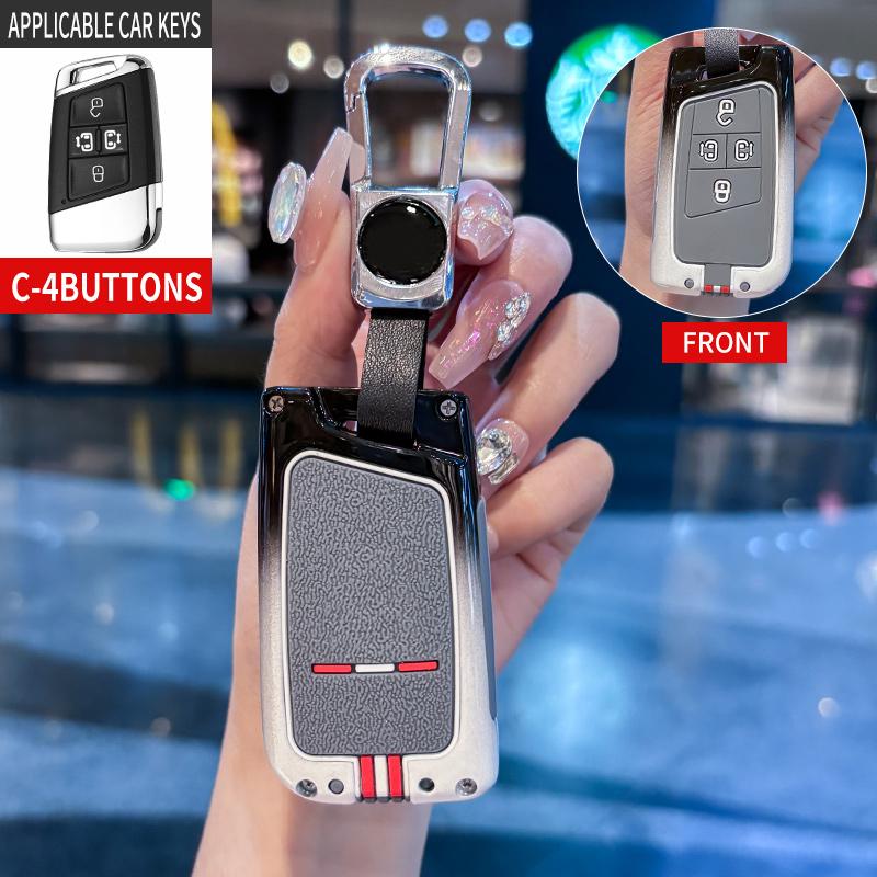 For VW Volkswagen Key Case Cover Holder Shell Fob for Volkswagen VW Magotan Passat B8 Golf for Skoda Superb A7 Accessories