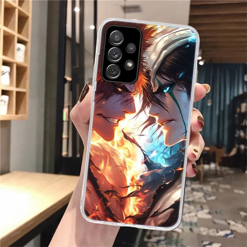 Kurosaki Ichigo Bleach Soft Phone Case For Samsung Galaxy A52 A42 A32 A12 A22 A51 A50S A30S A20S A10S A71 A41 A31 A21S A40 A20E