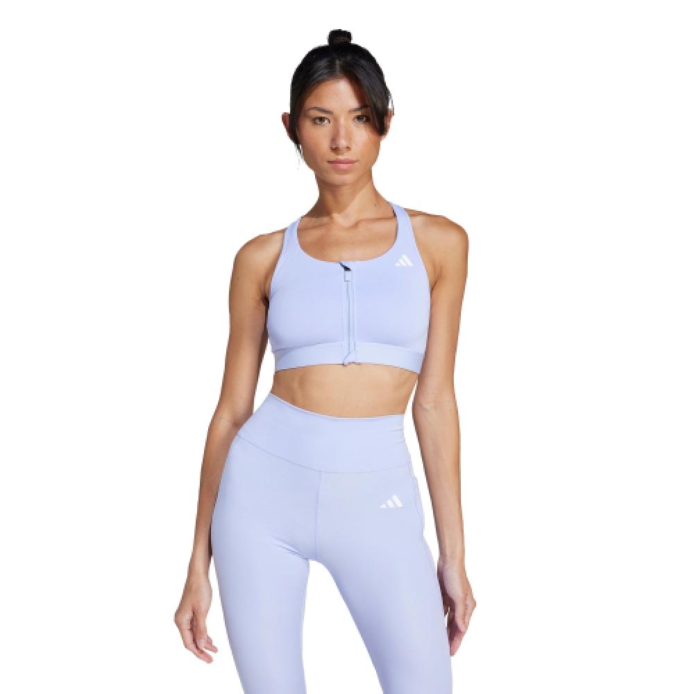 Adidas Powerreact Training Medium Support Zip Bra Jj2676