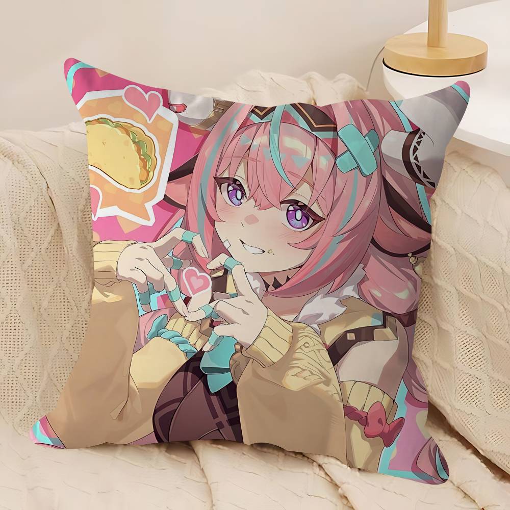 Genshin V-Varesa Cushion Cover Pillow Cover Decor Pillowcase Printed Cushion Case For Couch