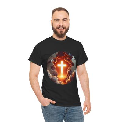 Religiöse Kunst das Kreuz Jesus Christus Glaube T-Shirt Bibel Religion Auferstehung