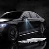 2PCS LED HD Car Angel Wings Welcome Lamps Rearview Mirror Carpet Light for Mercedes Benz AMG Auto Atmosphere Light Accessorie