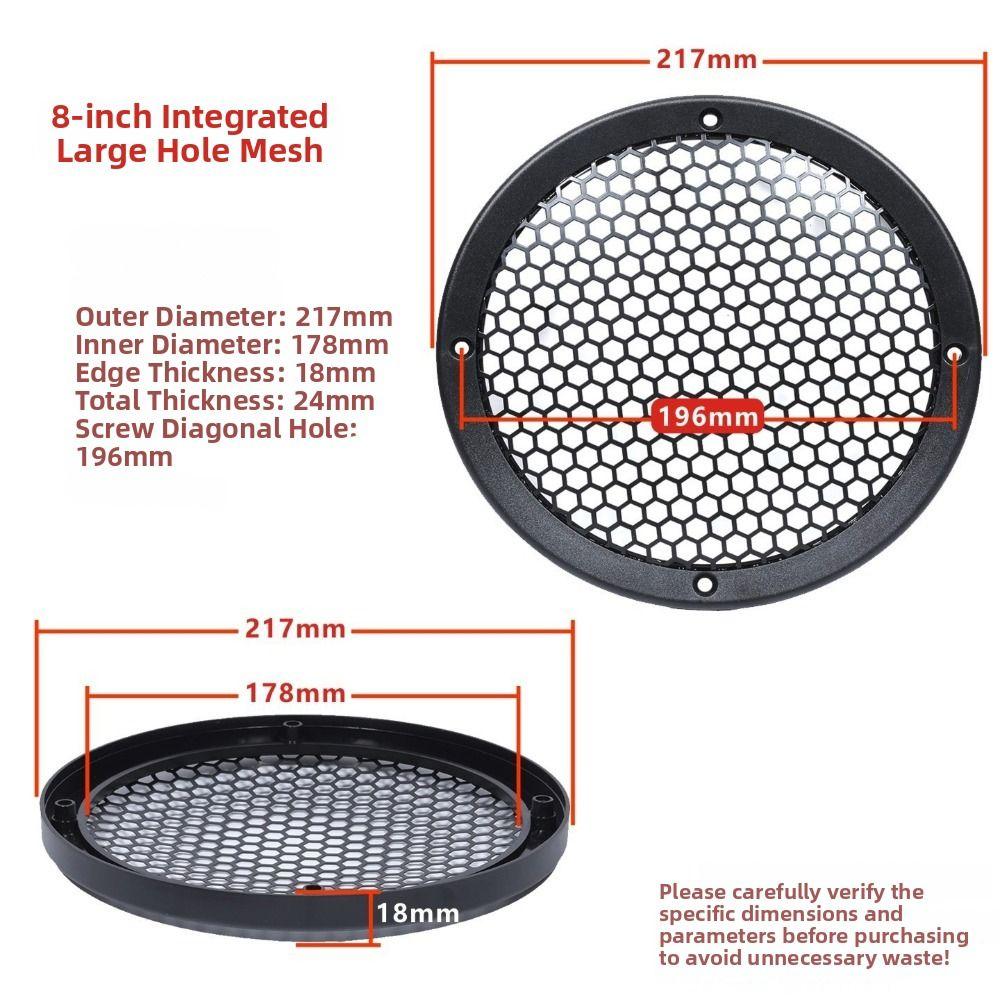 Round Shape Speaker Mesh Cover Hexagonal Mesh Audio Speaker Guard  Car Audio Accessories