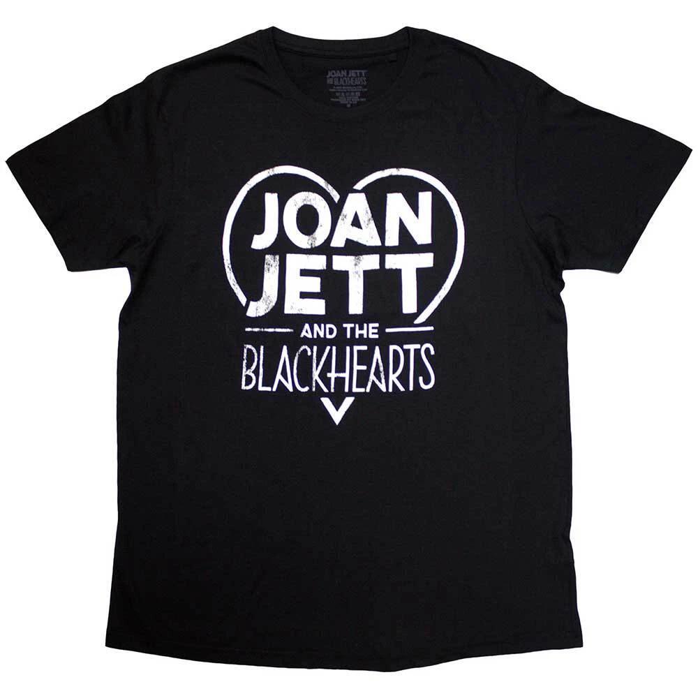 Joan Jett & The Blackhearts Band Logo T-Shirt Black New XXXL