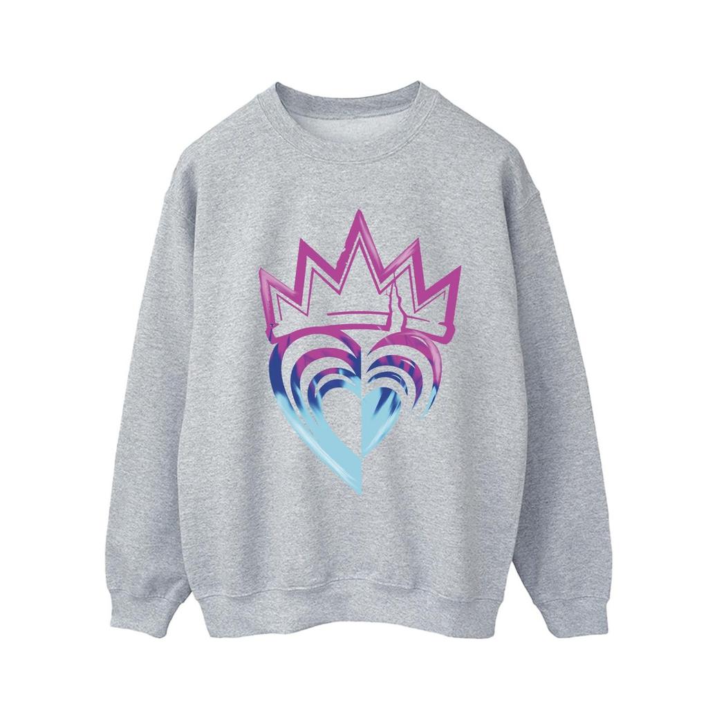 Disney Mens Descendants Pink Crown Sweatshirt