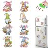 8pcs Easter 2D Acrylic DIY Diamond Art Fridge Magnet Kit Magnetic Diamond Art Decor for Beginners Gifts Home Car Garage Decors