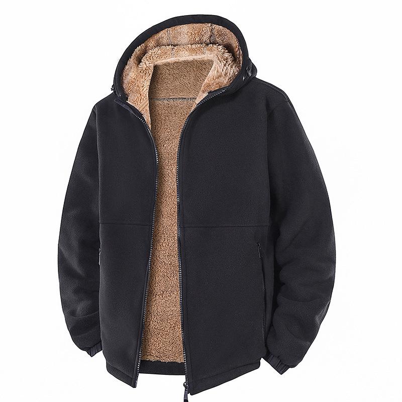 Men's Fleece Hoodie Jacket for Fall/Winter