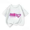 All Match Kids Short Sleeve T Shirt Pastel Anime Style Hatsune Miku Character Print Casual Wear 3 14 Years