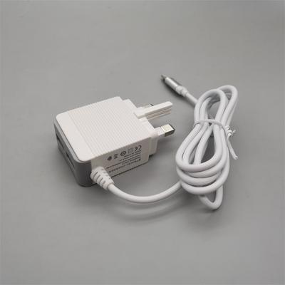 British Triangle Foldable Mobile Phone Digital Product Charging Head with Android Cable TC Cable 5V2.1A Usb Cha