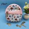 Oxford Cloth Key Bag Mini Backpack Coin Purse, Scratch Resistant Zippered Compartment Small Zipper Pouch Keychain Bag, Waterproof Earphone Case