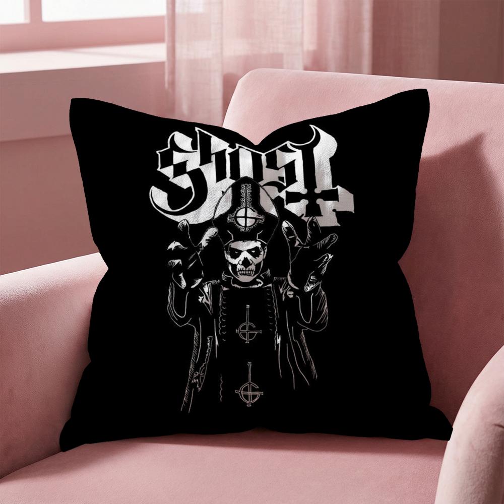 S-Swedish R-Rock-Band-Ghost Cushion Cover Multi-Scene Pillow Cover for Home & Car - Reversible, Soft & Durable for Daily Use