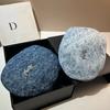 Vsl Paris Rhinestone Denim Bucket Hat Autumn Trendy Smudged Retro Forward Hat