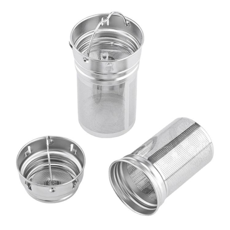 304 Stainless Steel Tea Strainer with Glass Thermos Cup and Separator