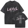 Shakira LMYNL Welttournee 2026 Vintage gewaschene T-Shirts Herren Damen Sommer Mode Kurzarm-T-Shirt Kleidung Hohe Qualität T-Shirt