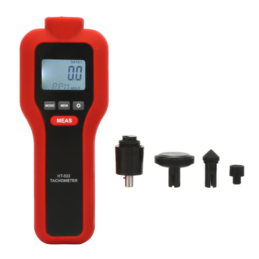 Handheld Non Contact 2 99999& Contact 2 19999 LCD Digital Tachometer Tach Rotate Speed Meter
