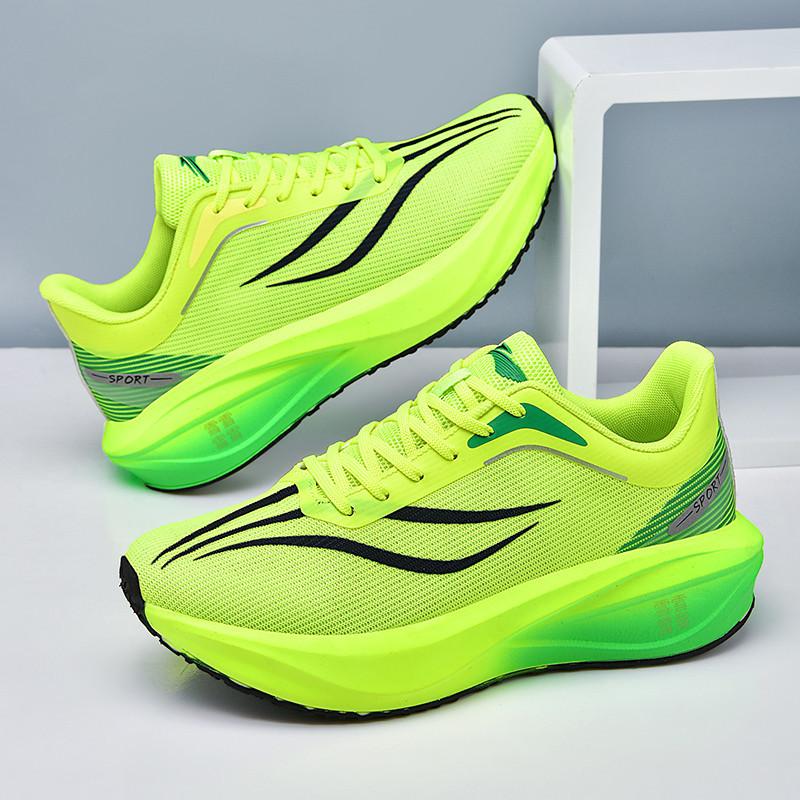 Feidian C student new carbon board running shoes shock absorption rebound racing running campus competition sports shoes 34