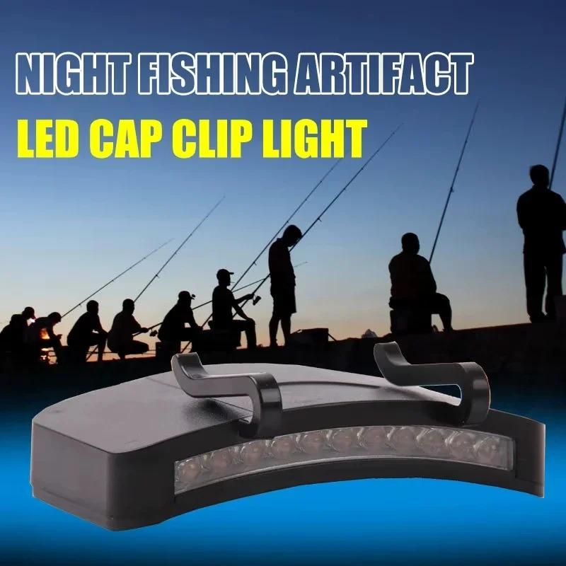 3/2/1PC Brim Light, Convenient Clip on Hat Light, Flashlight, COB Headlight, LED Clip on Night Fishing Light, Work Light