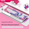 Langtu K1000MOA Mechanical Gaming Keyboard - Wired 104-Key Blue Switch, PBT Keys, for Esports & Office.