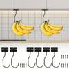 2 Piezas/4 Piezas Gancho Soporte para Plátanos Mantenga los Plátanos Frescos Gancho Bajo el Armario Colgador de Plátanos para Artículos de Cocina Utensilios para el Hogar Almacenamiento de Toallas