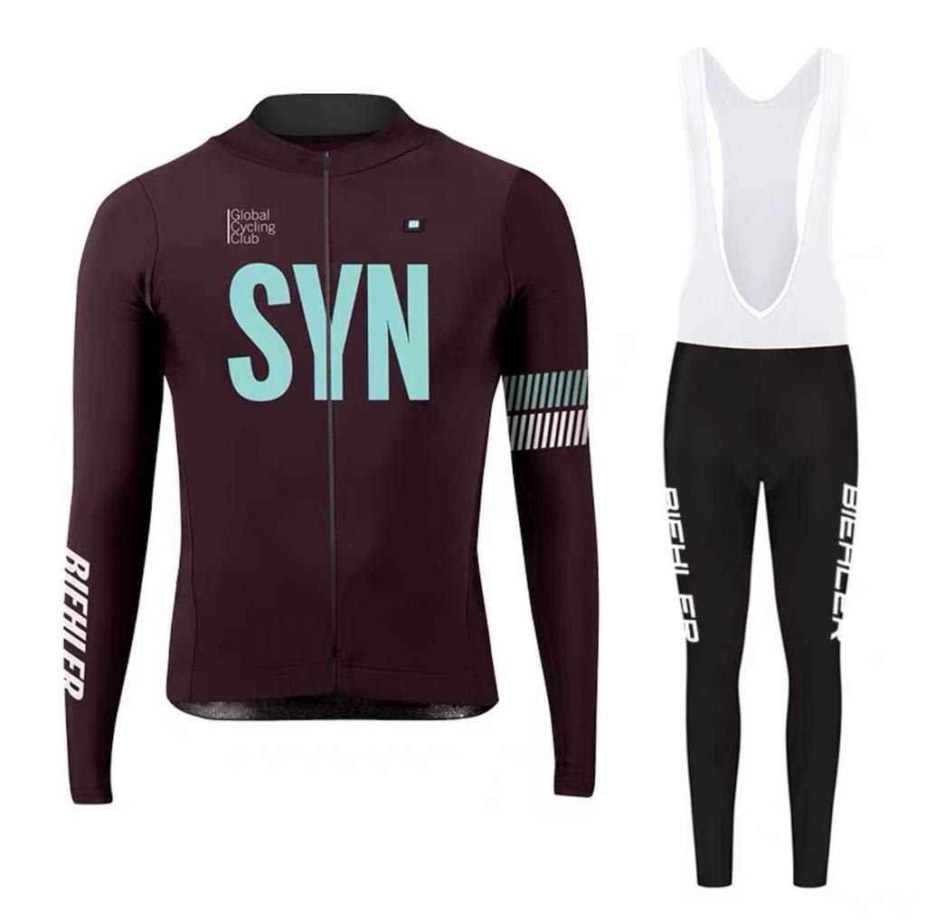 Bicycle Long-sleeved Top Set Road Bike Thin Men's Autumn and Winter Overalls 2026 Autumn Breathable Suit Cycling Suit