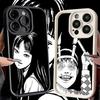 Phone Case for iPhone 17 Air 16E 15 16 Pro Max Japanese Horror Anime Cover 14 Plus 13 12 Mini Soft Shell Silicone Fundas