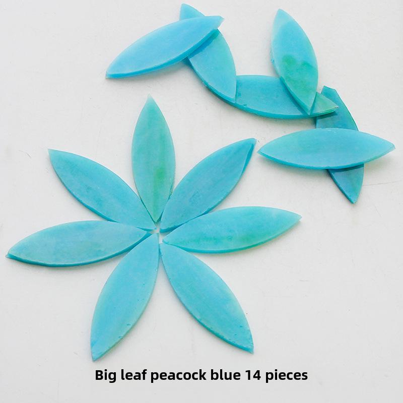 Piezas de Mosaico de Vidrio Mica de Hoja de Color Mezclado para Decoración de Candelabros DIY