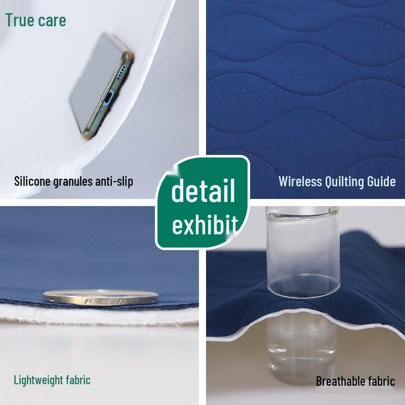 Washable Non-Slip Incontinence Bed Pad for Elderly - Thick, Breathable Care Pad