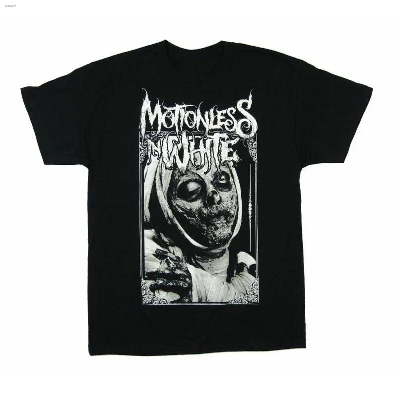 Vtg Motionless In White Band For Fans Cotton Black Unisex Shirt EN366