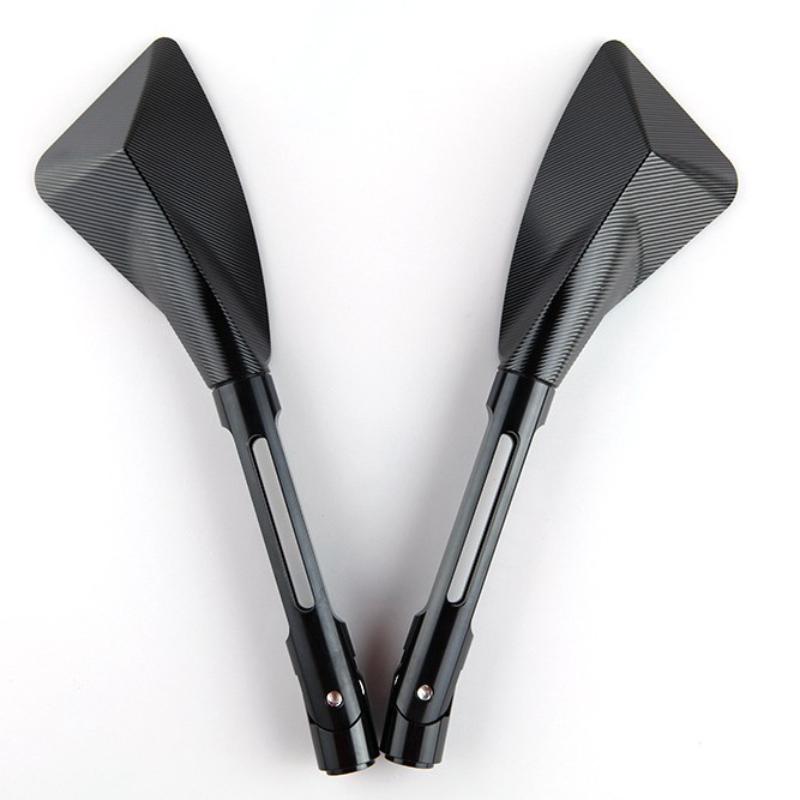 

Universal Aluminum Shell Rhombus High-end Moped Motorcycle Rearview Mirrors Scooter Side Mirrors чорний