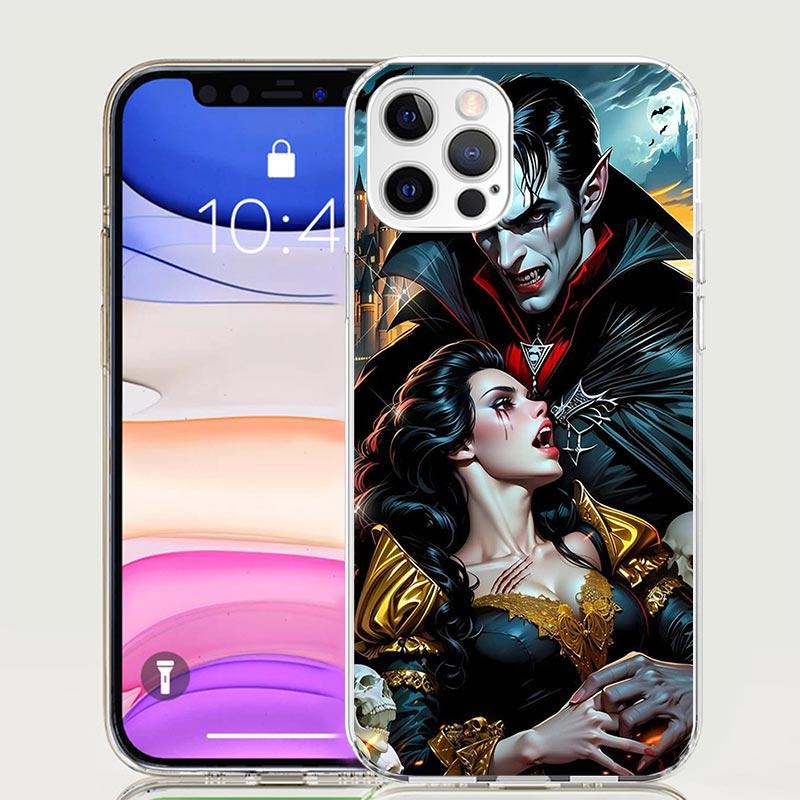 Gothic Vampire Scarlet Art Phone Case for Apple iPhone 17 Air 16 15 Plus 14 + 13 Mini 12 11 Pro Max 7 8 SE 16Max Soft Shell Cove