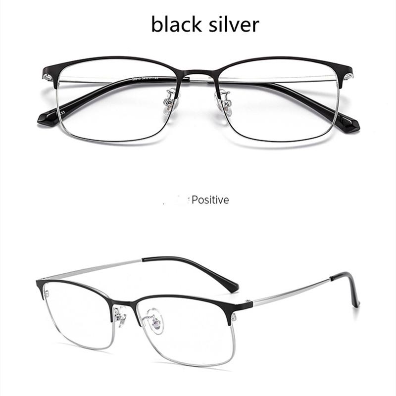 New Business Anti Blue Light Blocking Men Reading Glasses Cr-39 Resin Aspheric Glasses Lenses Metal Retro Frame Optical Eyewear