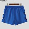 INCERUN Women Men Elastic Waist Back Cutout Home Wear Mini Pants Shorts