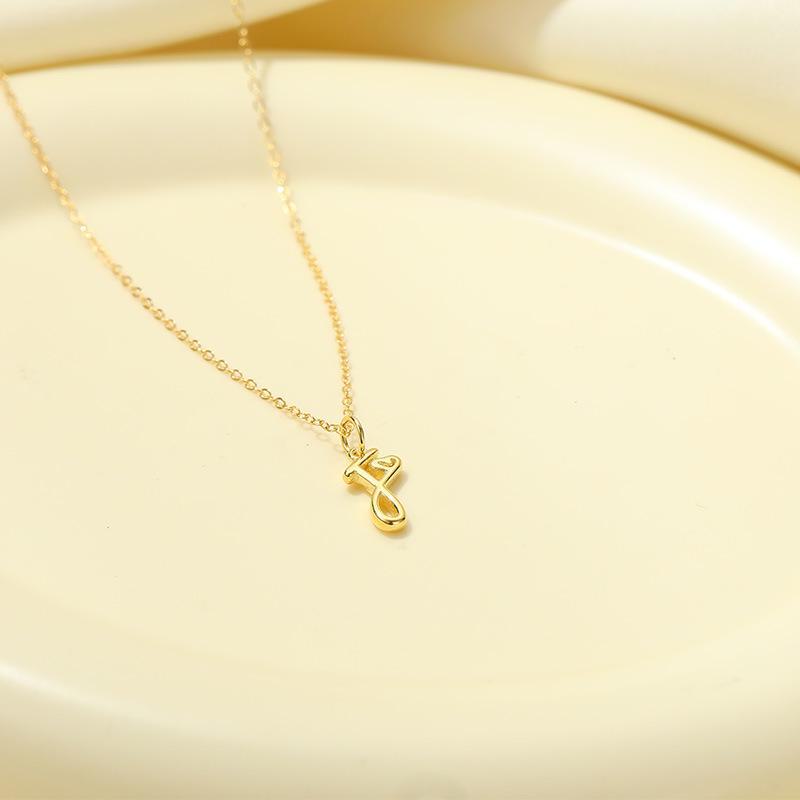Banyan Tree S925 Silver English Letter Pendant Necklace - Simple, Elegant Style for Mother's Day