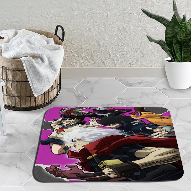 Amime meu herói academia tapetes deku midoriya izuku bakugou tapete dos desenhos animados quarto sala de estar macio antiderrapante área