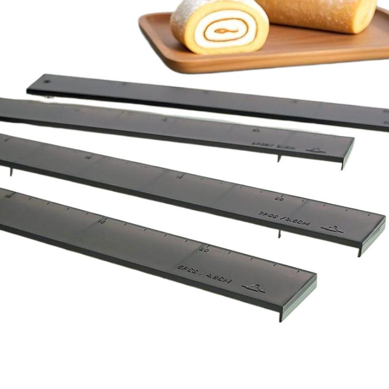 (YOUU06)4 Pezzi Tagliabiscotti Torta Rotolo Righello Bilancia Righello per Rotolo di Torta Stampo a Divisione Uniforme Strumento per la Preparazione di Dolci da Forno Dessert