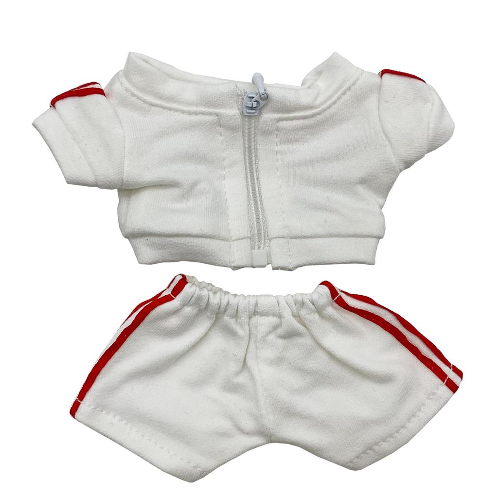 AXLUCE Plush Clothes - 20cm Doll - Jersey (White, 20cm)