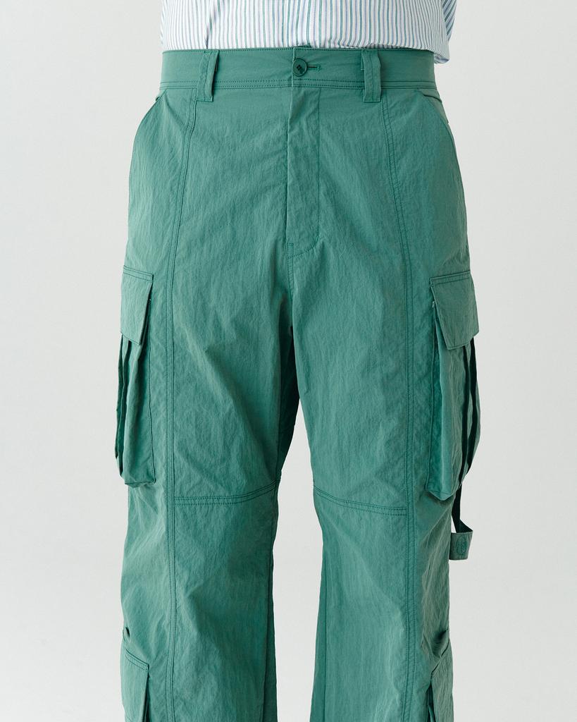 Hoite Het Strap Cargo Pants Green