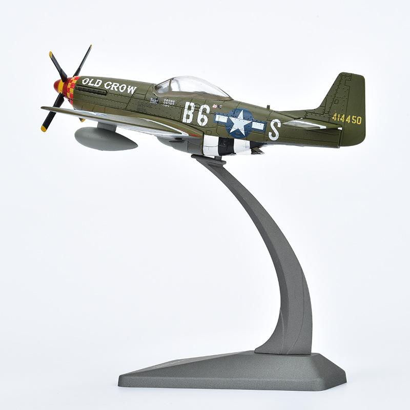 1: 72 P51b Mustang Aircraft Model Foam Model Simulation Bomber Alloy Fighter Model Toy Military Decoration Boutique Gift