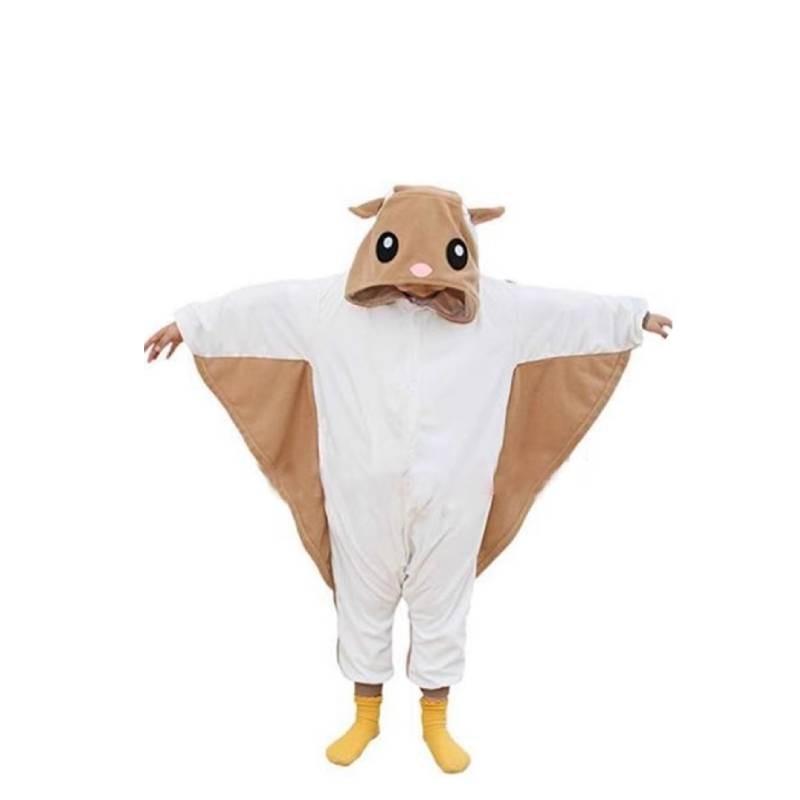 Cute Flying Squirrel Emolga Cartoon Cosplay Halloween Pajamas For Boys Girls