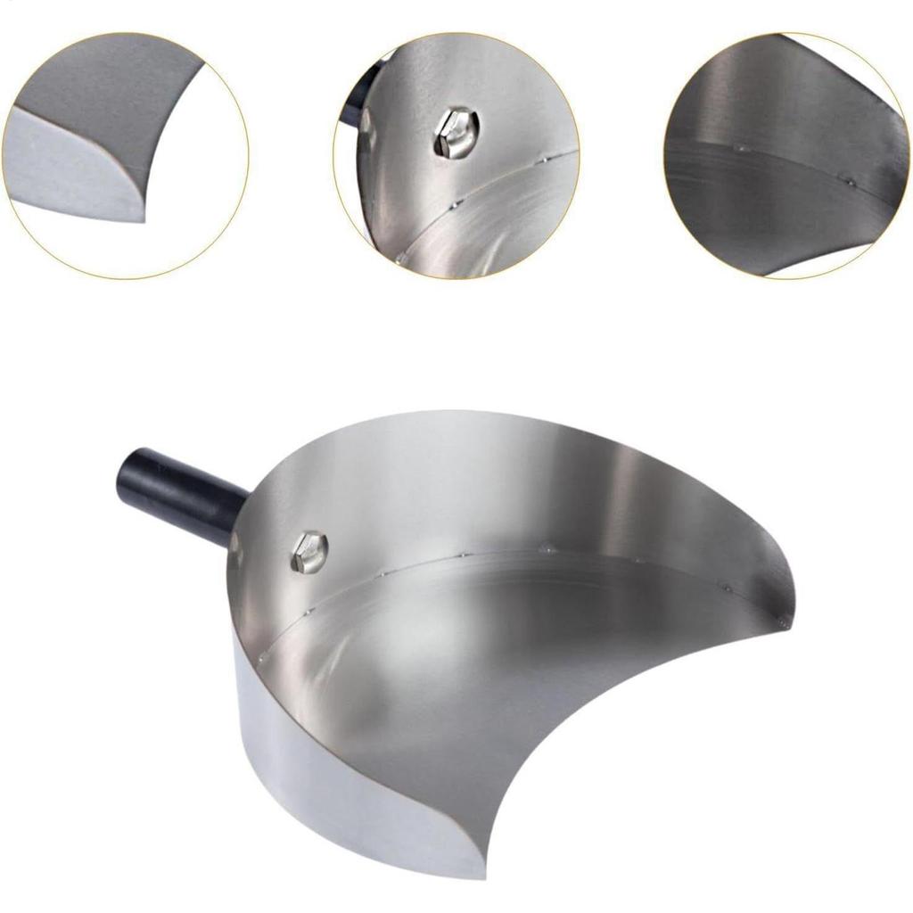 Heat Resistant Meat Catcher Pan Grill Meat Plate Handheld Portable for Kitchen Garden Outdoor Camping Campfire Party Barbecues