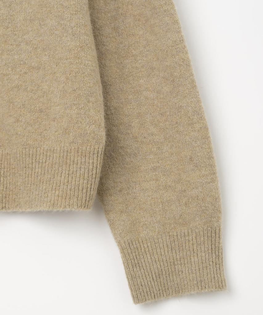 MILLO ARCHIVE Crop Move V-Neck Cardigan [Oatmeal]