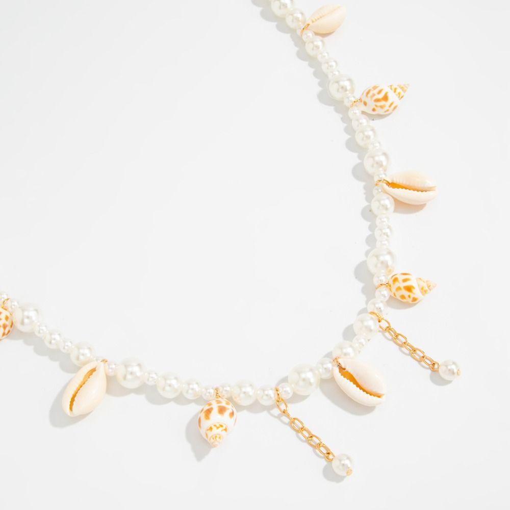 Minimalist Pearl Waist Chain Conch Bohemian Body Chain Starfish Shell Waist Chain  Beach Jewelry