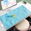 Cute Kawaii Swimming Duck XXL Mouse Pad HD Print Large Gaming Keyboard Mat Non-Slip Rubber Base with Stitched Edges for Office